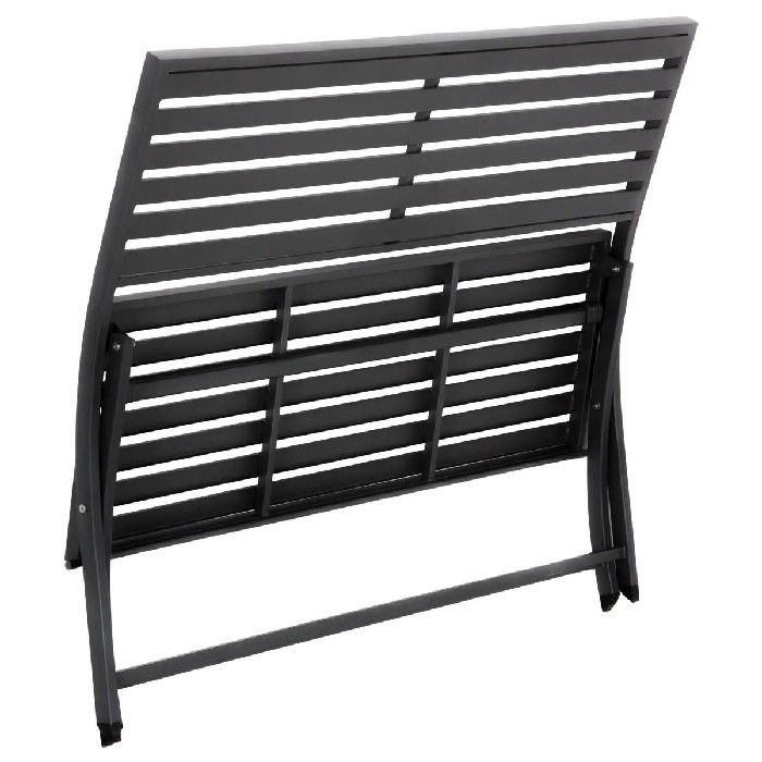 outdoor/chairs-deckchairs/hespéride-olbia-3-seater-folding-steel-bench-graphite