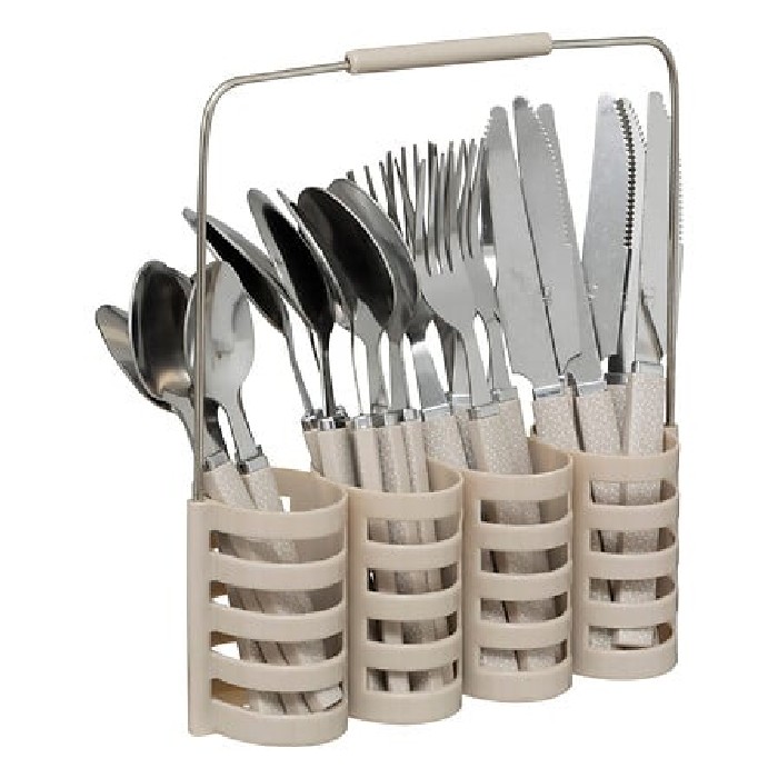 kitchenware/dish-drainers-accessories/sg-secret-de-gourmet-cutlery-set-24pcs-geo-with-rc-beige