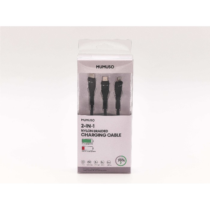 electronics/cables-adapters/mumuso-2-in-1-nylon-braided-charging-cable-type-c-to-lightningtype-cblack