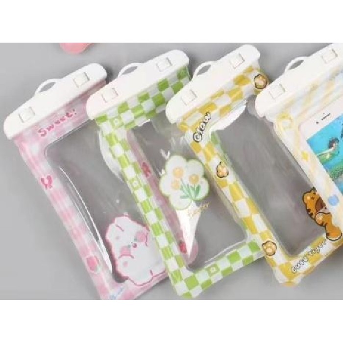 electronics/mobile-phone-accessories/mumuso-cartoon-waterproof-phone-pouch-pink