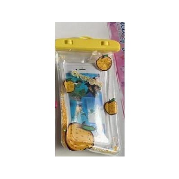 electronics/mobile-phone-accessories/mumuso-cartoon-waterproof-phone-pouch-with-movable-glitter-yellow