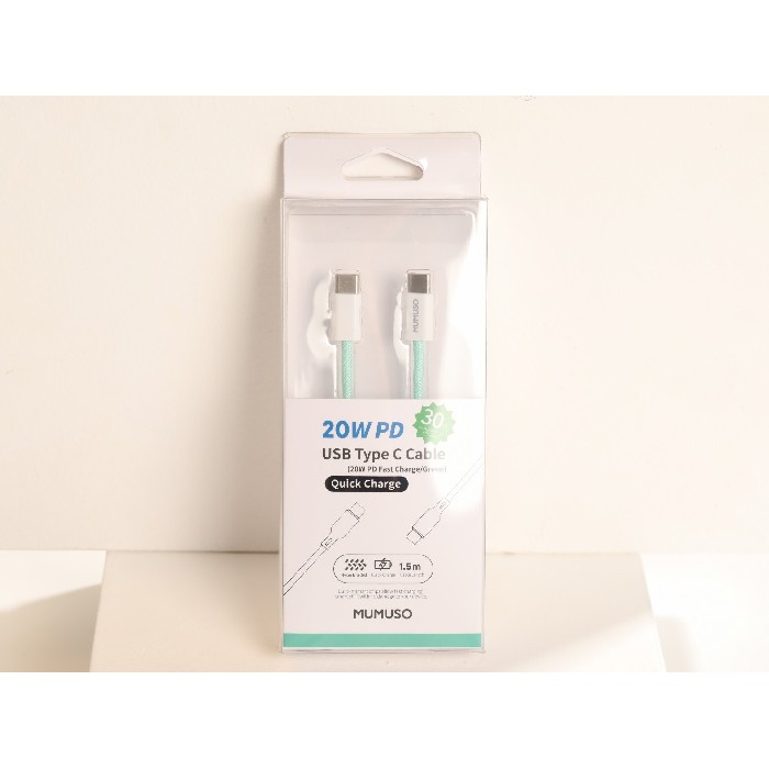 electronics/cables-adapters/mumuso-usb-type-c-cable-20w-pd-fast-chargegreen