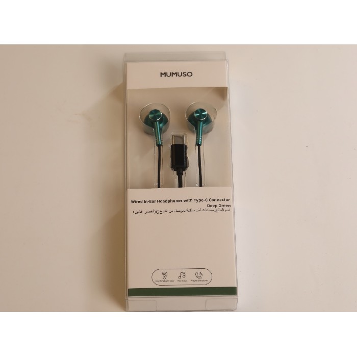 electronics/headphones-ear-pods/mumuso-wired-in-ear-headphones-with-type-c-connector-deep-green