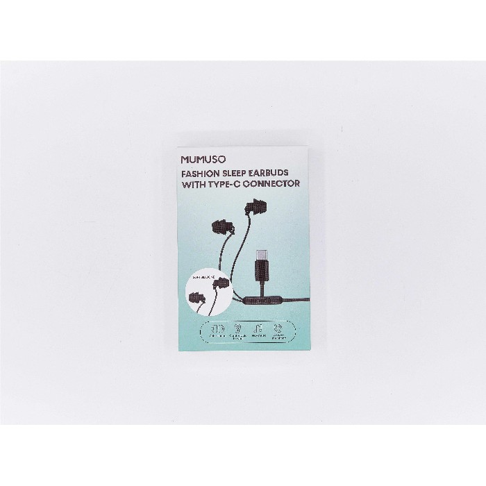 electronics/headphones-ear-pods/mumuso-fashion-sleep-earbuds-with-type-c-connector-black