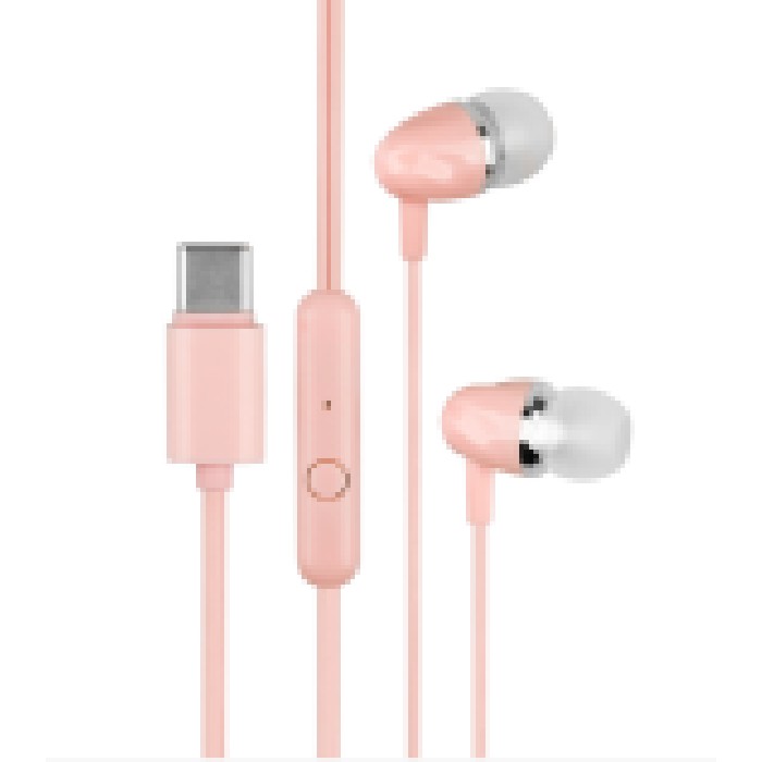 electronics/headphones-ear-pods/mumuso-fashion-iphone-headphones-with-type-c-connector-pink
