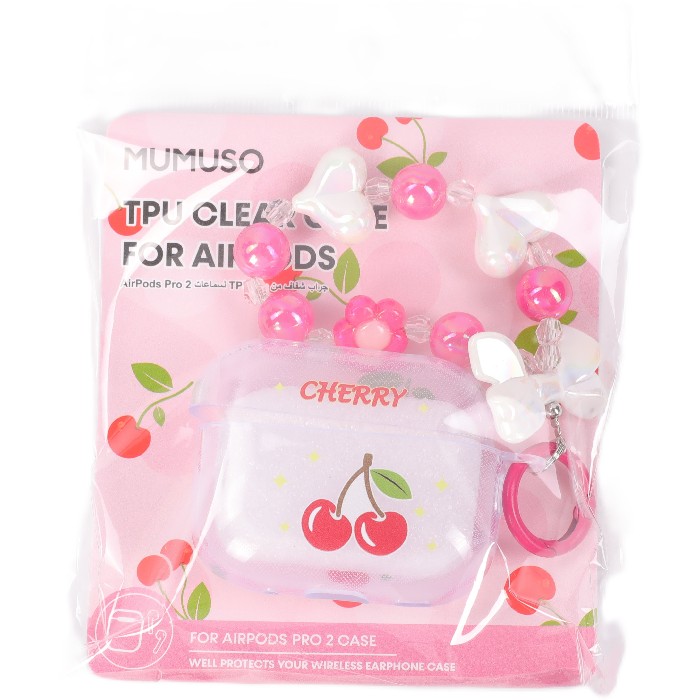 electronics/headphones-ear-pods/mumuso-clear-tpu-case-for-airpods-pro-2-cherry