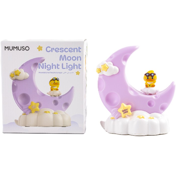 lighting/decorative-lighting/mumuso-crescent-moon-night-light-sliding-duck-purple