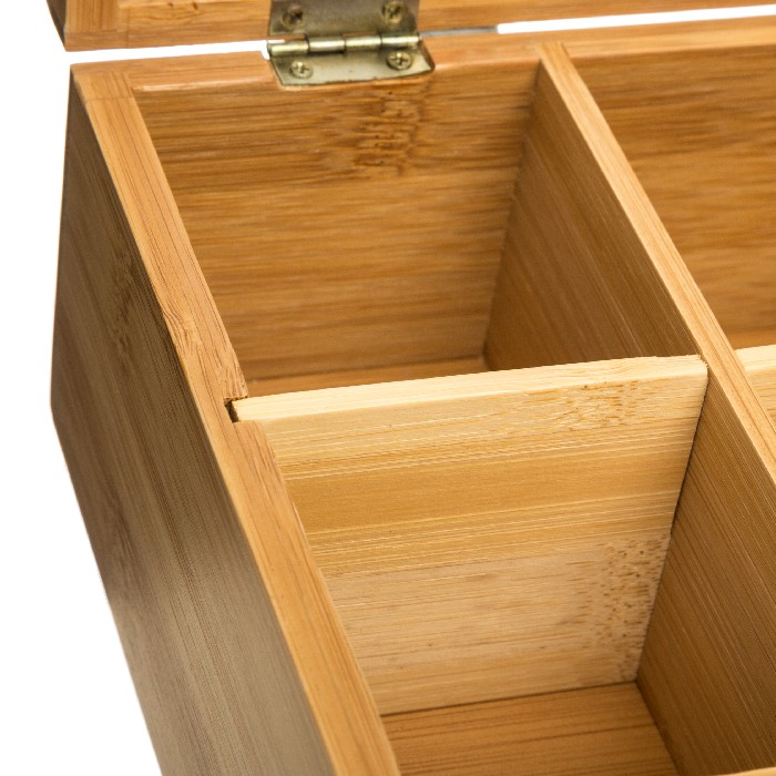 kitchenware/miscellaneous-kitchenware/5five-bamboo-tea-box-with-6-compartments-22cm-x-16cm-x-9cm