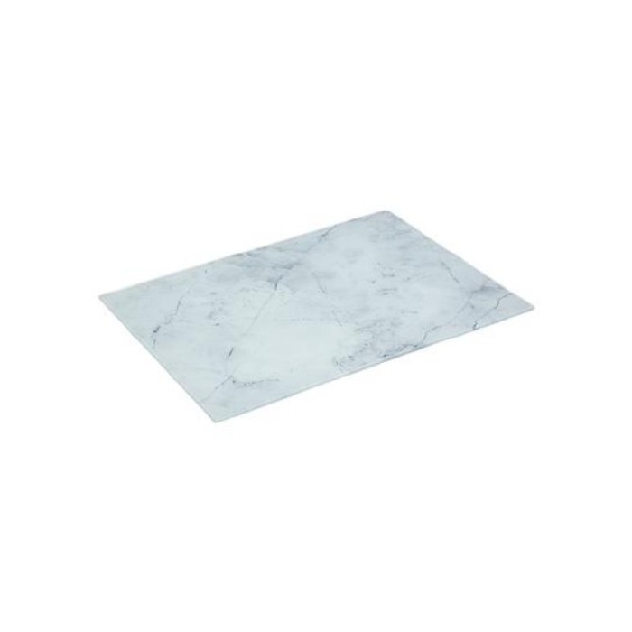 kitchenware/miscellaneous-kitchenware/5five-glass-chopping-board-white-marble-effect-40cm-x-30cm