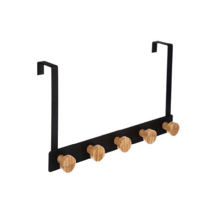 household-goods/garment-racks-wall-hooks/5five-set-of-5-bamboo-hooks-black