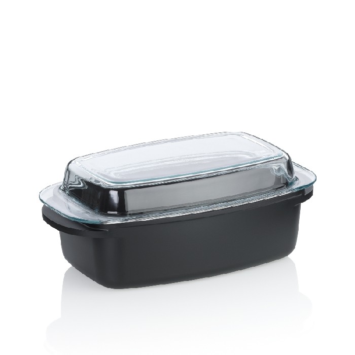 kitchenware/dishes-casseroles/kela-rectangular-roasting-tray-45l-black