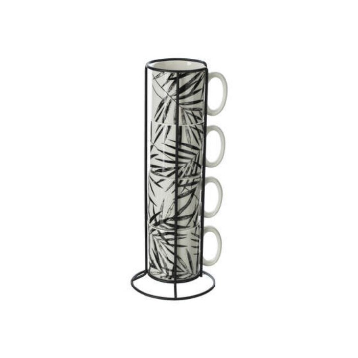tableware/mugs-cups/sg-secret-de-gourmet-4-mugs-medium-rack-floral-green-24cl