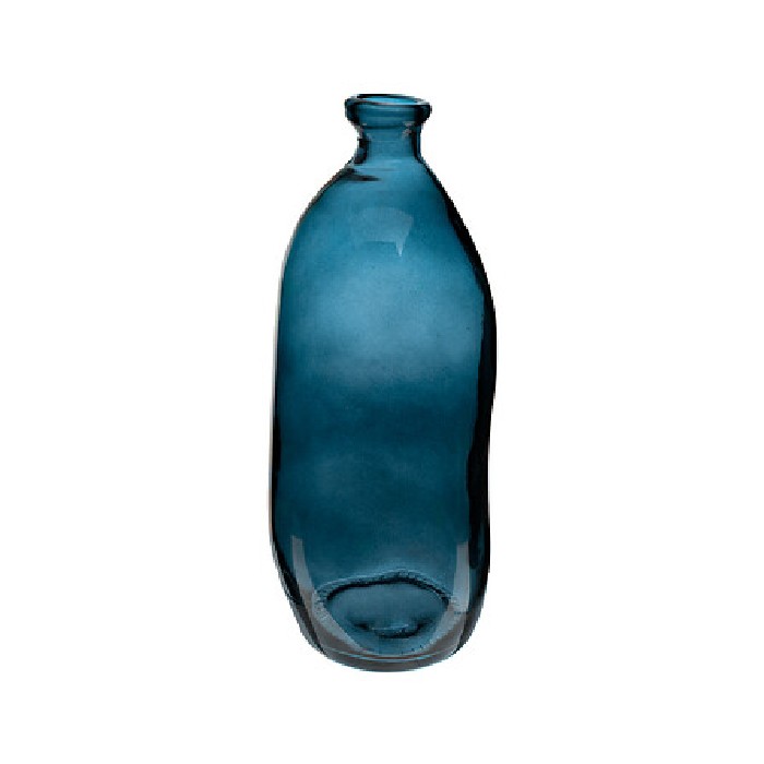 home-decor/vases/atmosphera-recycled-glass-bottle-blue-h51cm