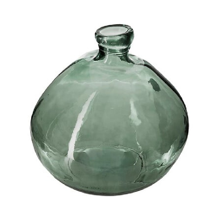 home-decor/vases/atmosphera-round-recycled-glass-vase-khaki-diameter-33cm
