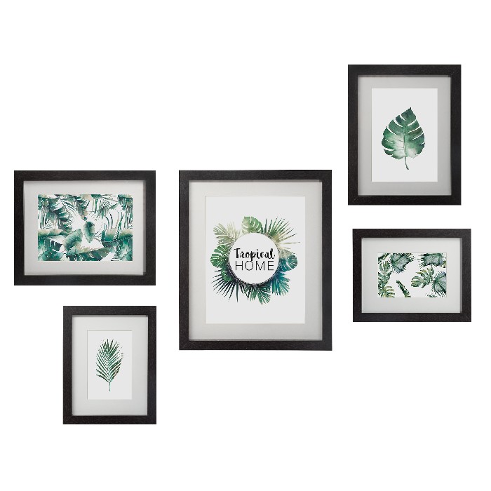 home-decor/frames/atmosphera-black-wood-frame-set-of-5