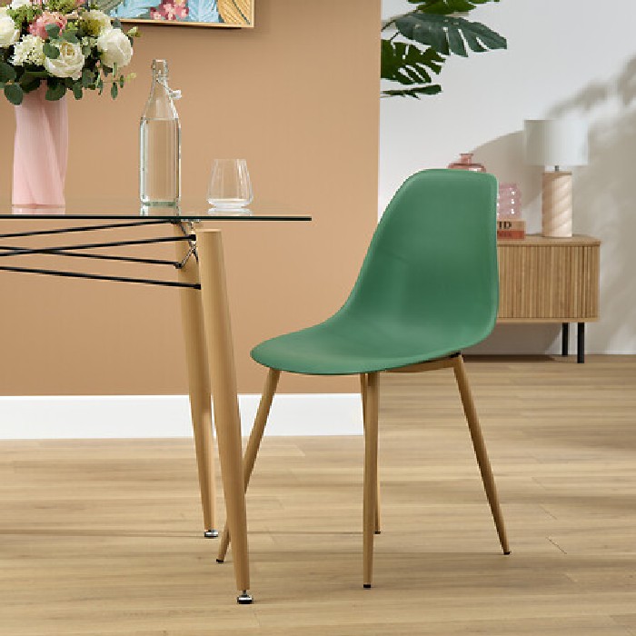 dining/dining-chairs/taho-chair-with-green-pp-seat-and-wood-look-covered-metal-legs