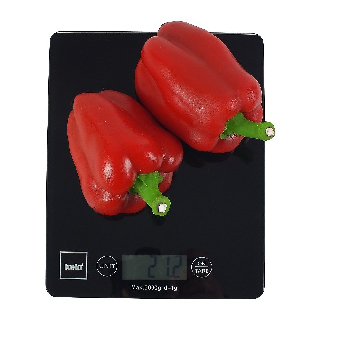 kitchenware/miscellaneous-kitchenware/kela-kitchen-scale-pinta-black-glass-plate