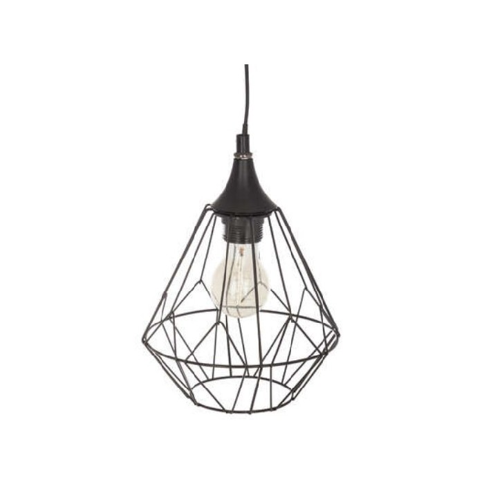 lighting/chandelier-pendant-lighting/atmosphera-flave-black-metal-wire-pendant-lamp-diameter-19cm