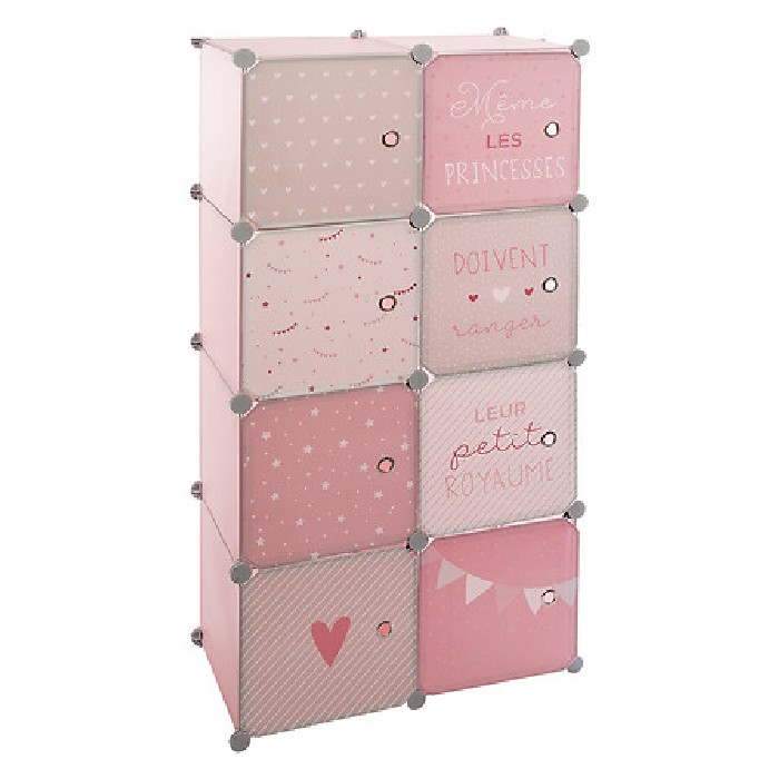 kids-and-stationery/kids-storage-organisation/atmosphera-pink-wardrobe-with-storage