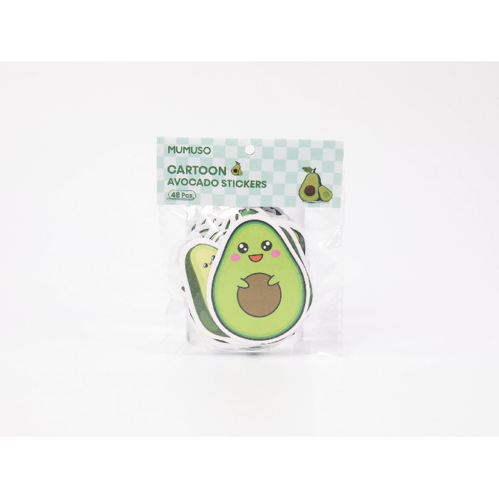 kids-and-stationery/stationery-arts-crafts/mumuso-cartoon-avocado-stickers-48-pieces
