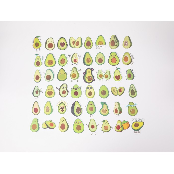kids-and-stationery/stationery-arts-crafts/mumuso-cartoon-avocado-stickers-48-pieces