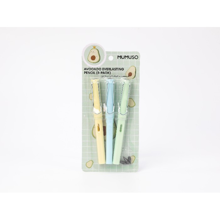 kids-and-stationery/stationery-pencils-pens-markers/mumuso-avocado-everlasting-pencil-3-pack