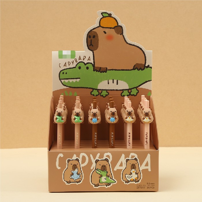 kids-and-stationery/stationery/mumuso-pvc-gel-pen-cute-capybara