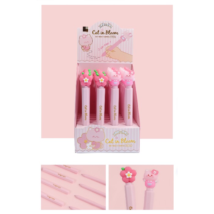 kids-and-stationery/stationery/mumuso-lipstick-shaped-gel-pen-kitten-cherry-blossom