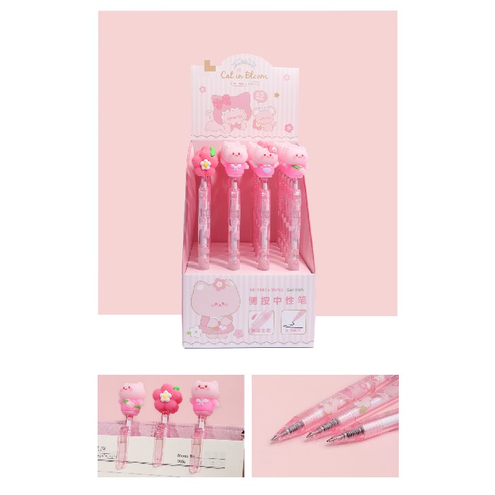 kids-and-stationery/stationery/mumuso-retractable-gel-pen-kitten-cherry-blossom