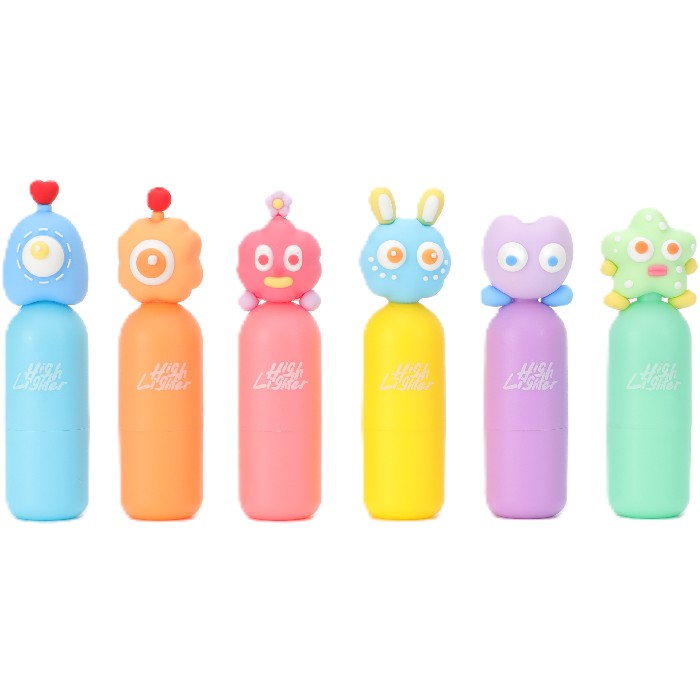 kids-and-stationery/stationery-pencils-pens-markers/mumuso-monster-mini-highlighter-pen-6-assorted