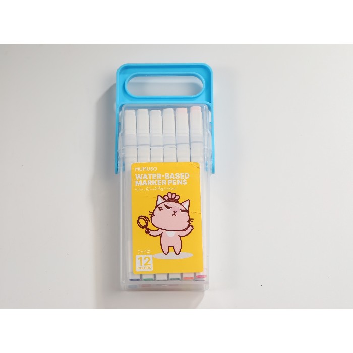 kids-and-stationery/stationery/mumuso-water-based-marker-pens-12-colors