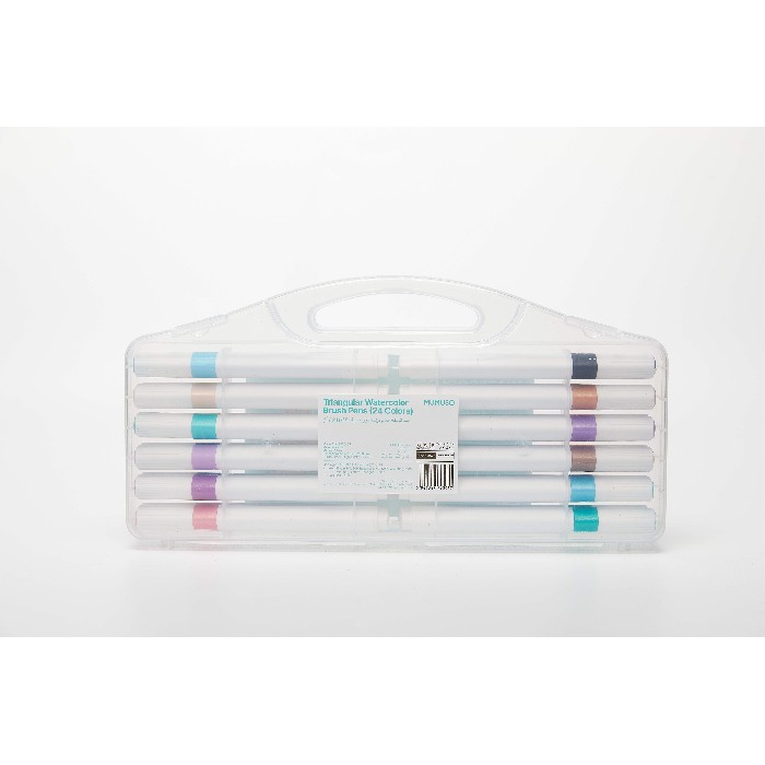 kids-and-stationery/stationery/mumuso-triangular-watercolor-brush-pens-24-colors