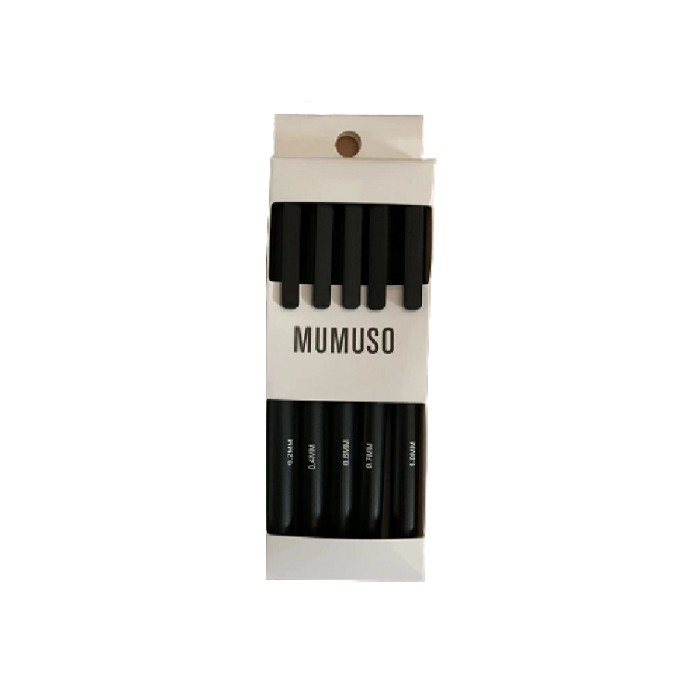 kids-and-stationery/stationery/mumuso-black-felt-tip-pens-5-pack