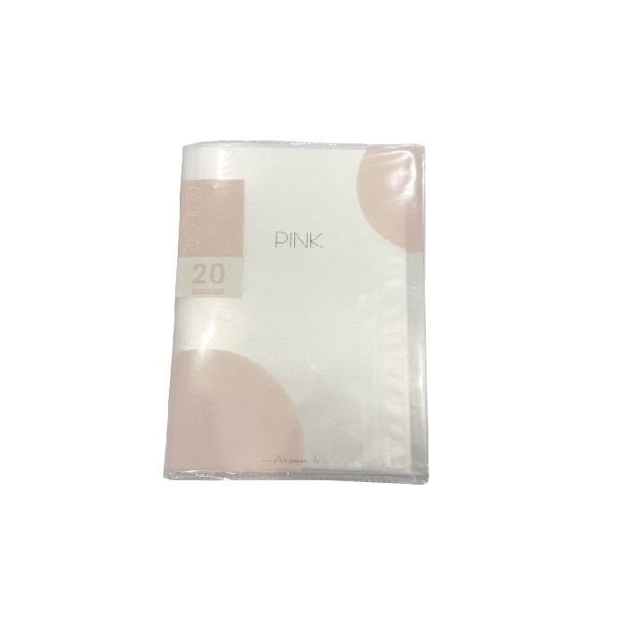 kids-and-stationery/stationery/mumuso-plastic-binder-with-clear-sleeves-20-sheetslight-pink