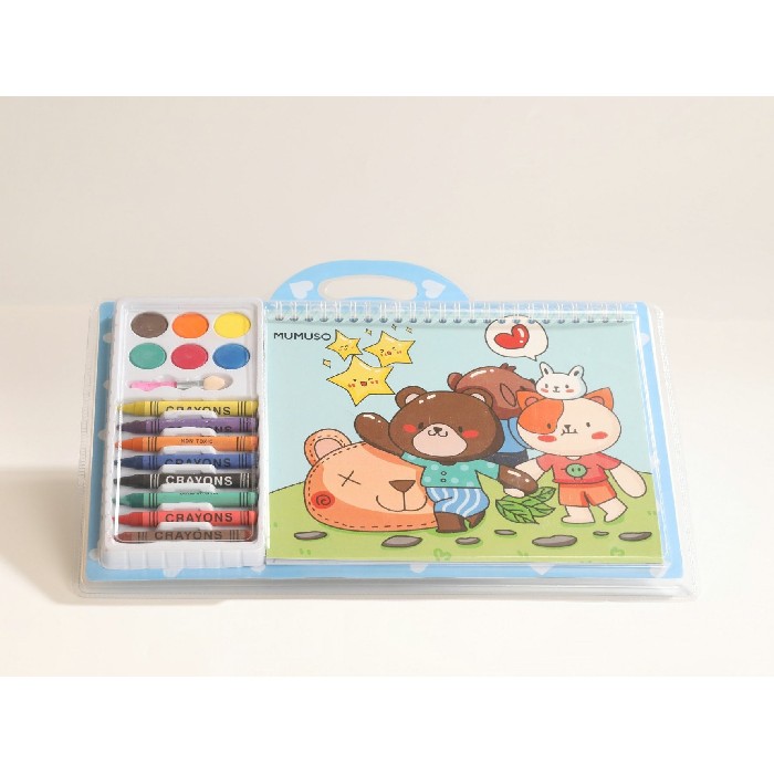kids-and-stationery/stationery/mumuso-litter-bear-coloring-book-kit