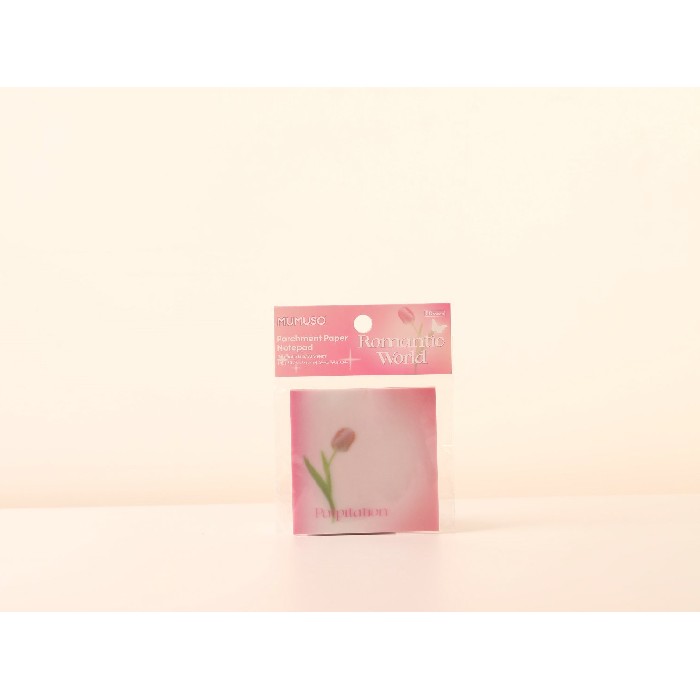 kids-and-stationery/stationery/mumuso-parchment-paper-notepad-romantic-life50sheets