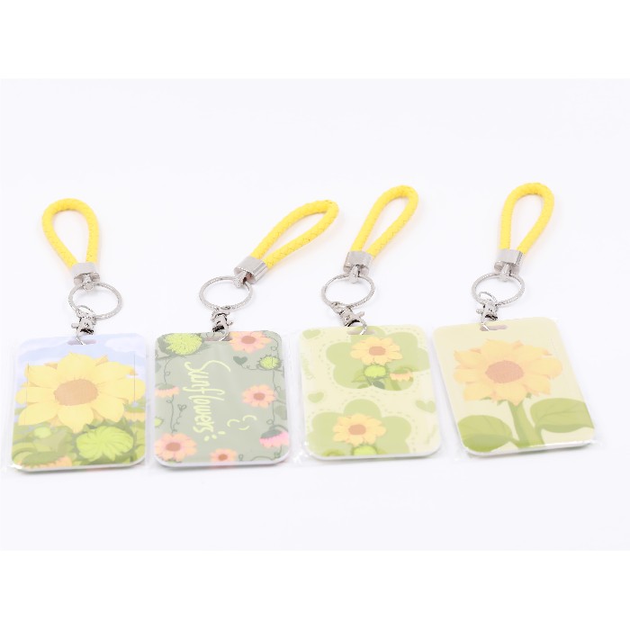 household-goods/key-holders/mumuso-id-badge-holder-with-keychain-sunflower