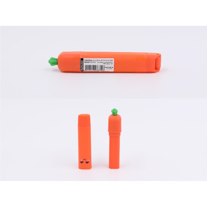 kids-and-stationery/stationery/mumuso-carrot-eraser-with-cover-and-roller