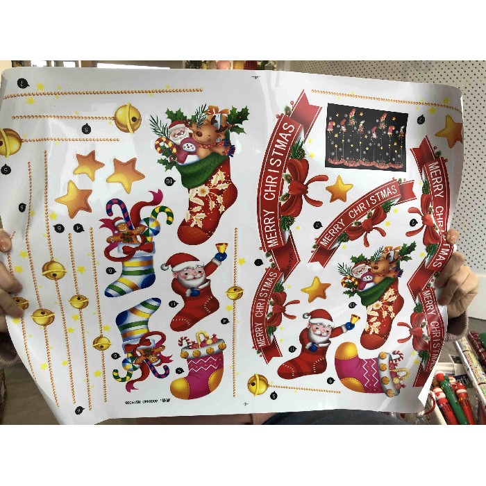 christmas/decorations/mumuso-christmas-stockings-window-stickers