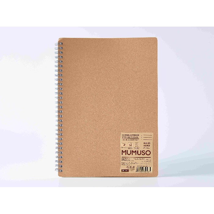 kids-and-stationery/stationery/mumuso-b5-spiral-notebook-with-kraft-cover-ruled-paper