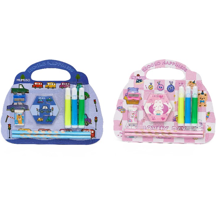 kids-and-stationery/stationery-pencils-pens-markers/mumuso-set-of-8-stationery-items-cartoon-series-2-assorted