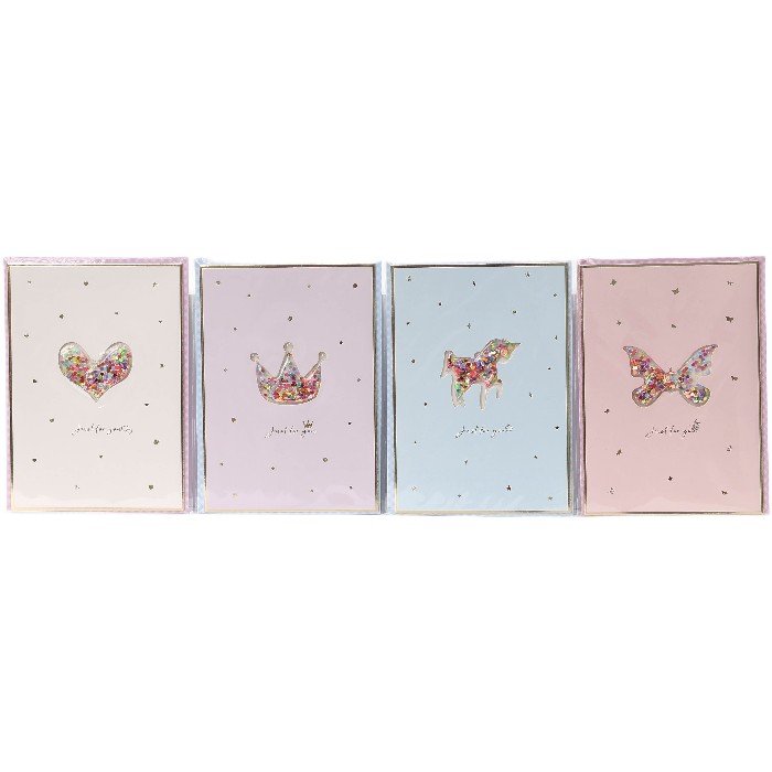 kids-and-stationery/stationery-cards/mumuso-foil-stamping-greeting-card-with-sequins-4-assorted