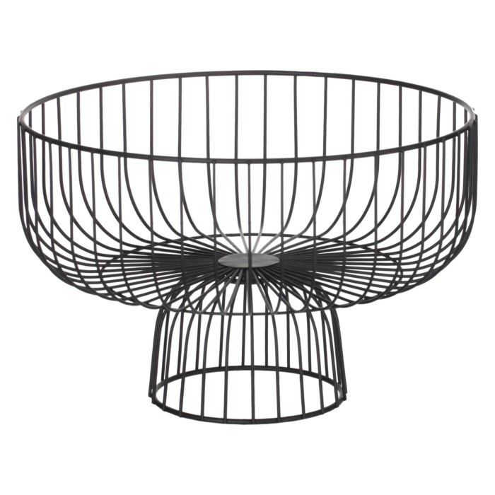 tableware/centrepieces-fruit-bowls/5five-friut-basket-metal-black-28cm