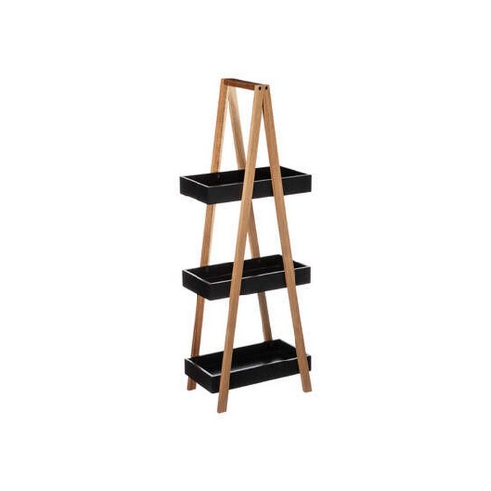 bathrooms/bathroom-storage-shelving/5five-caddy-3-layers-natureo-black