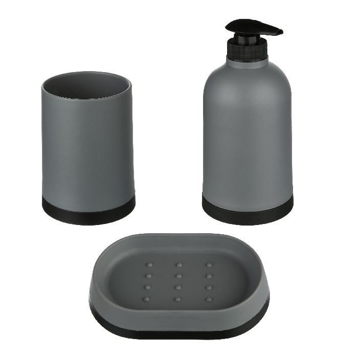 bathrooms/sink-accessories/5five-bathroom-set-of-3-grey