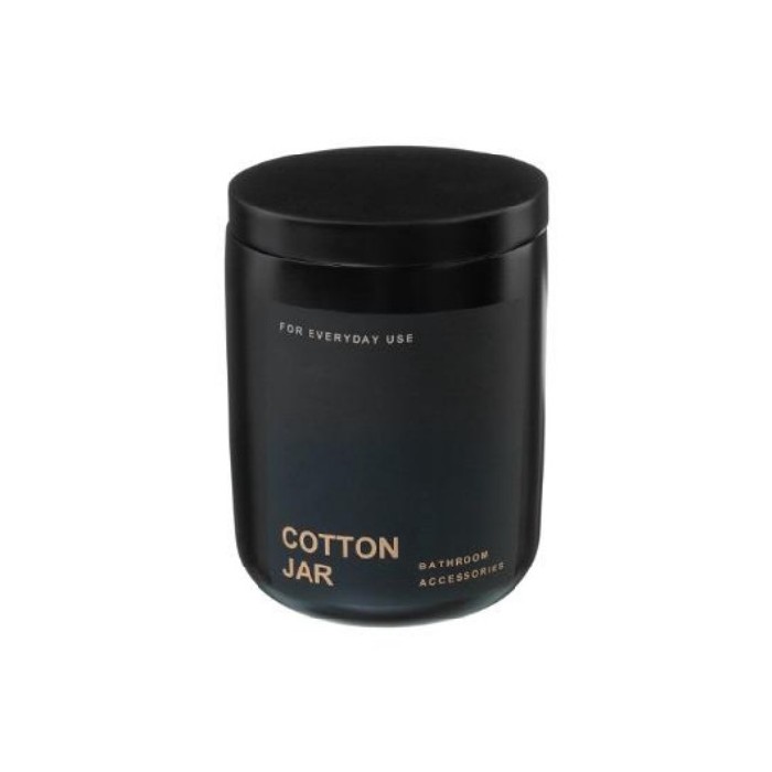 bathrooms/sink-accessories/5-five-simply-smart-polyresin-cotton-jar-black