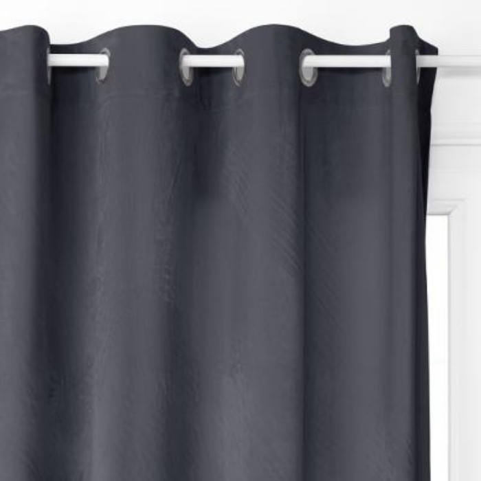 home-textiles/curtains-blinds/atmosphera-blackout-curtain-velvet-grey-140cm-x-260cm