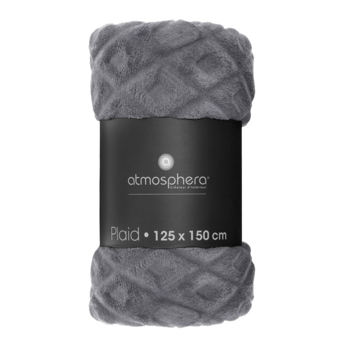 home-textiles/blankets-throws/atmosphera-3d-flan-throw-grey-125-x-150-cm