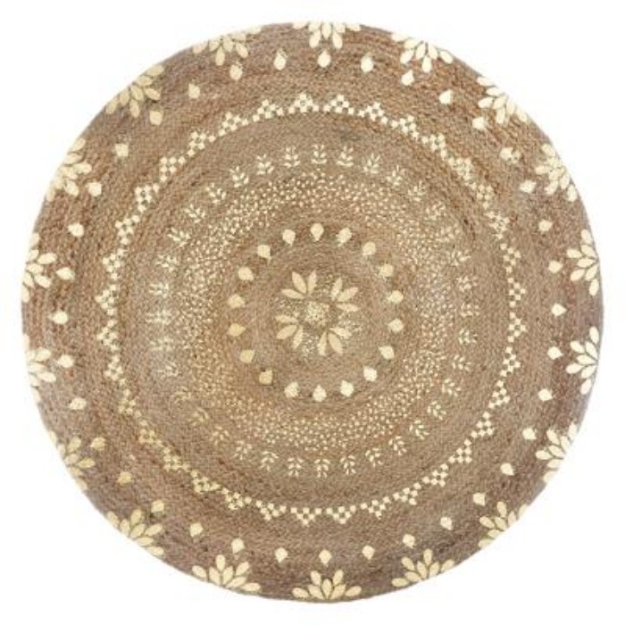 home-textiles/carpets-rugs/atmosphera-gold-shine-jute-rug-diameter-115cm