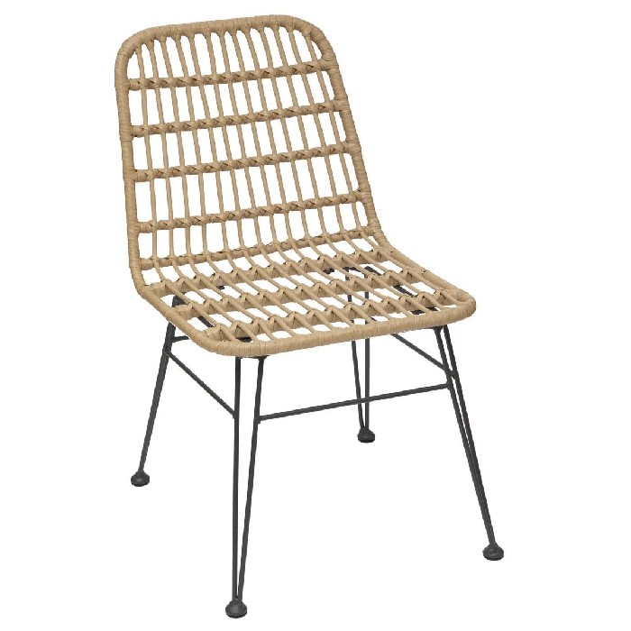 outdoor/outdoor-dining-chairs/hespéride-lambada-chair-sesame-graphite-garden-chair